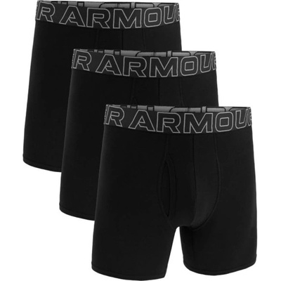 Under Armour Мъжки боксерки Under Armour Performance Cotton 6in Boxerjock 3P - Черен