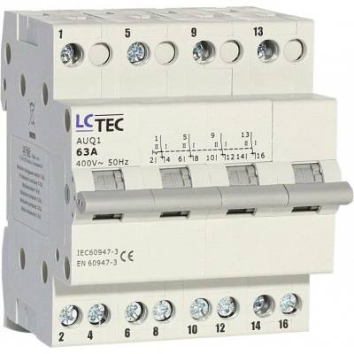 LC TEC Přepínač sítí 1-0-2 63A 4P