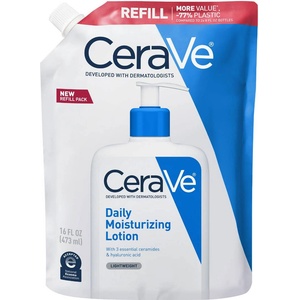 CeraVe Хидратиращ лосион за лице и тяло, пълнител, 473 ml