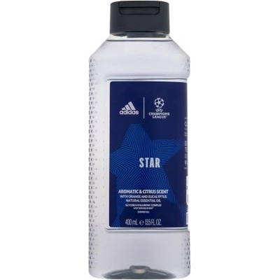 Adidas UEFA Champions League Star освежаващ душ гел с аромат на портокал и евкалипт 400 ml за мъже