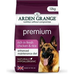 Arden Grange Премиум с пресен пилешки месо и ориз 12 кг