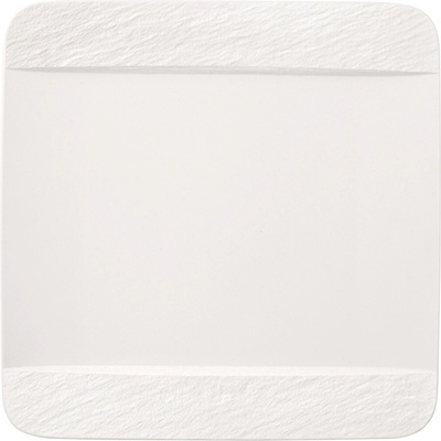 Villeroy & Boch Štvorcový plytký tanier 28 x 28 cm Manufacture Rock Blanc