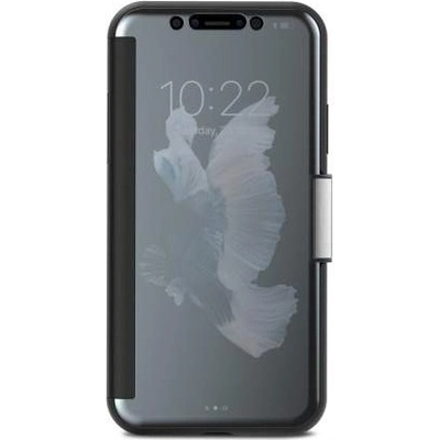 Moshi StealthCover - калъф през който виждате информация от дисплея за iPhone XS, iPhone X (тъмносив)