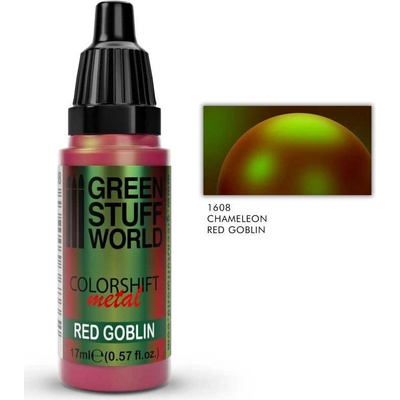 Green Stuff World Colorshift Chameleon Metal acrylic Paint red Goblin 17 ml