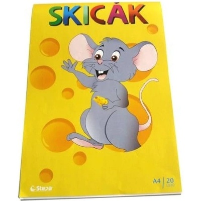 Skicák A4 180 g/m2 20 listů