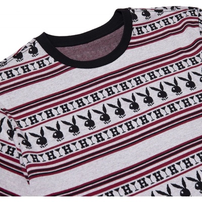 HUF Playboy Stripe Knit Top burgundy