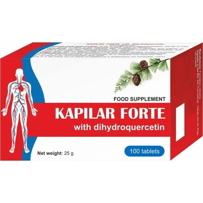 Farmakom KAPILAR FORTE rutínom a vitamínom C 100 tabliet