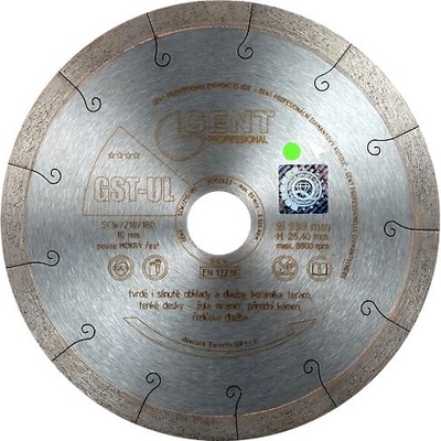 Kotouč řezný diamant GENT GST-UL 200mm / 25,4mm, plný (šedý)