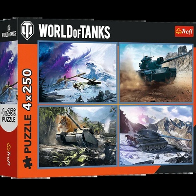 Trefl 4 x World of tanks 250 dielov