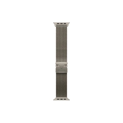 Apple Watch 49mm Milanese Loop: Natural Titanium Milanese Loop - Medium (mxkd3zm/a)