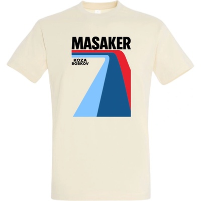 Koza Bobkov tričko Masaker retro krémová