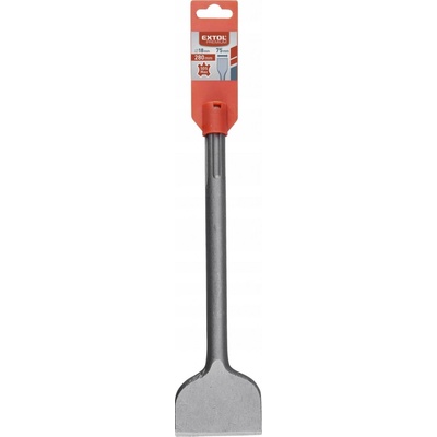 Plochý sekáč SDS-MAX 75/280 mm na betonu a dlaždice EXTOL PREMIUM