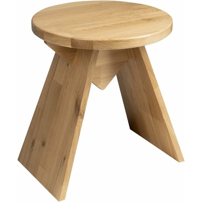 Sapho ASTYLE kulatá stolička o 36x41cm, masiv přírodní dub, AS420