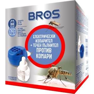 BROS БРОС ЕЛЕКТРИЧЕСКИ ИЗПАРИТЕЛ + ТЕЧЕН ПЪЛНИТЕЛ