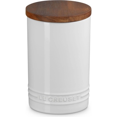 Le Creuset Кухненски буркан за съхранение SIGNATURE 770 мл, WHITE, керамика с глазура, Le Creuset (LECR70819770100099)