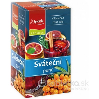 Apotheke PREMIER SVIATOČNÝ PUNČ bylinný čaj 20 x 2 g