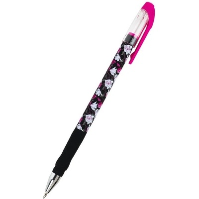 AXENT Химикалка Axent Floral Black 0.5 mm Син (1601360-06-AB1049-44-A)