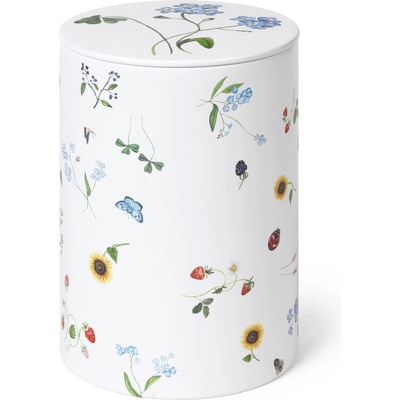 Kähler Кухненски буркан за съхранение HAMMERSHOI SUMMER - SYMPHONY 14 см, бял, метал, Kähler (KHL693031)