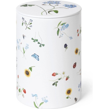Kähler Кухненски буркан за съхранение HAMMERSHOI SUMMER - SYMPHONY 14 см, бял, метал, Kähler (KHL693031)