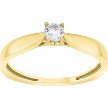 Brilio Silver Pozlátený zásnubný prsteň GR114Y