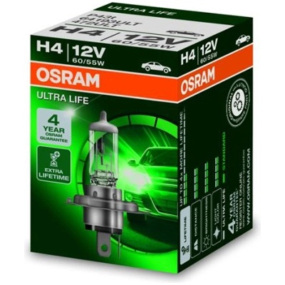 OSRAM Крушка OSRAM H4, 12V, 60/55W, 1650lm/1000lm, 1 брой