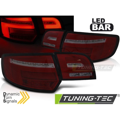 ZADNÍ LED SVĚTLA, SVĚTLOMETY, LAMPY AUDI A3 8P 5D, 2003-2008, LED BAR, SEQ