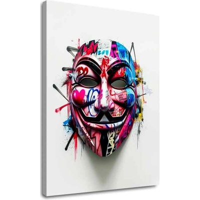 Obraz Anonymous Mask | Talianske plátno - 70x100 cm