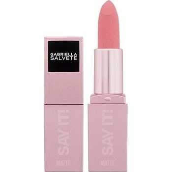 Gabriella Salvete Say It! It Matters matný rúž s púdrovým efektom 01 4 g