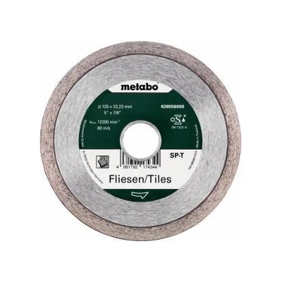 Metabo Diamantový řezný kotouč 125 x 22,23 mm 628556000