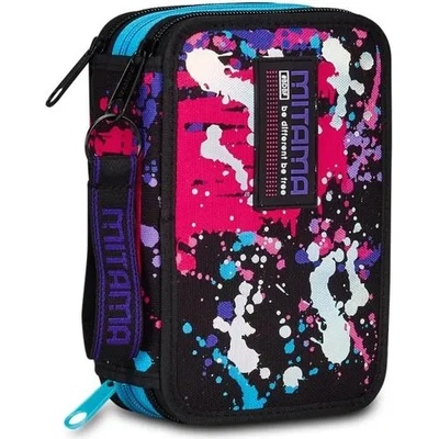 Mitama Color Splash Girl ученически несесер с 3 ципа, ПЪЛЕН