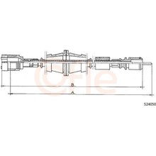 Hřídel tachometru COFLE 92.S24050 92.S24050