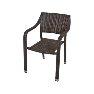 Garden Pleasure Zahradní židle s područkami Charleston coffee, sada 4 ks, hliník, hnědé, 57x82x60 cm