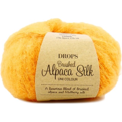 Drops Brushed Alpaca Silk UNI 29 mandarinka