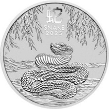 The Perth Mint strieborná minca Lunar Series III Year of Snake 2025 1 oz