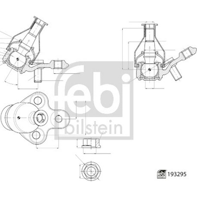 Zvislý/nosný čap FEBI BILSTEIN 193295