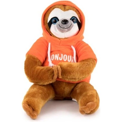 Barrado Мързеливец оранжева плюшена играчка 45см