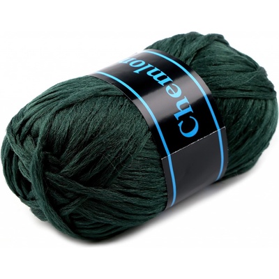 Pletací / háčkovací příze Ariadne CHEMLONKA 688 tmavě zelená piniova, jednobarevná, 50g/250m