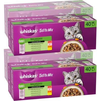 Whiskas Tasty Mix Výběr šéfkuchaře v omáčce 160 x 85 g
