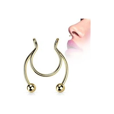 Šperky4U falešný piercing do nosu septum ST0017-GD – Zbozi.Blesk.cz