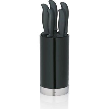 KELA Комплект ножове за готвене KELA Acida 5 бр с черна поставка (1175)