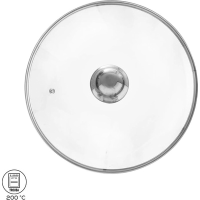 Orion pokrievka sklenená nerez úchyt 26cm