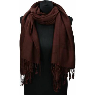 Cashmere dámská zimní šála Klean hnědá