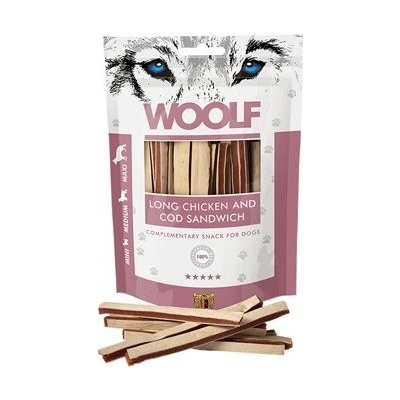 WOOLF pochoutka soft chicken and cod sandwich lon Woolf 77724id 100 g
