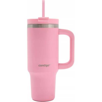 Contigo termohrnček so slamkou nerezová oceľ 880 ml růžový