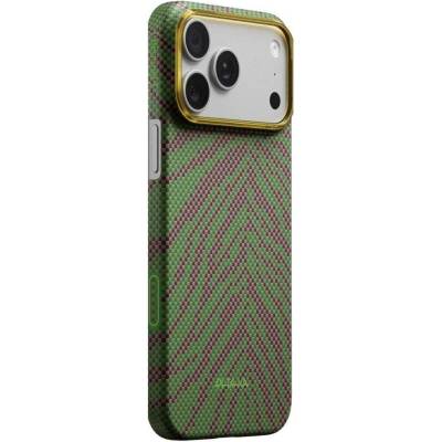 PITAKA Magsafe Калъф за iPhone 17 Pro Max, Pitaka Edge Breath of Veins Case Sprout Surge, Зелен (BV1702PM)