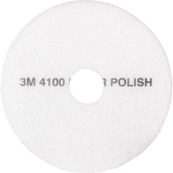3M Бял полиращ пад 3М 4100 от официален дистрибутор на 3М за България (700711636)