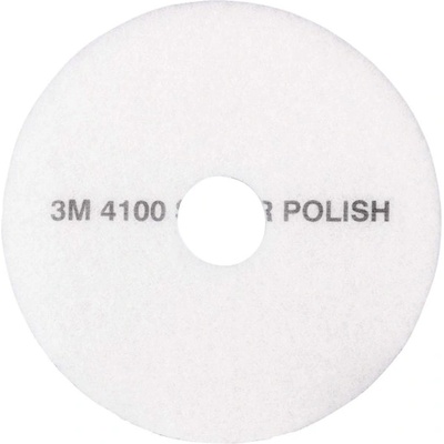 3M Бял полиращ пад 3М 4100 от официален дистрибутор на 3М за България (700711636)