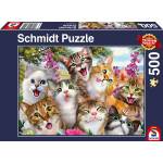 Schmidt Spiele Пъзел Schmidt от 500 части - Котешко селфи (58391)