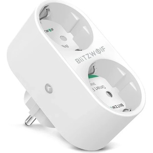 BlitzWolf Двоен смарт контакт WiFi BlitzWolf BW-SHP7 (BW-SHP7)