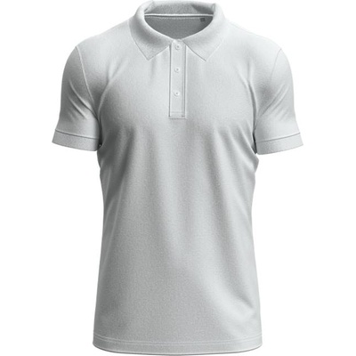Stedman polo clive / Мъжка еластична поло тениска от плътен памук - бяла m (05964000102)